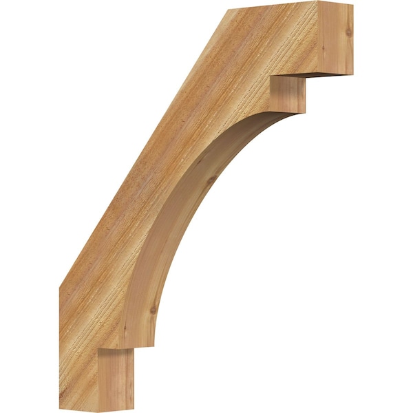 Ekena Millwork 4"W x 26"D x 30"H Merced Rough Sawn Knee Brace, Western Red Cedar BRC04X26X30MRC00RWR - main